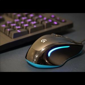 Logitech G 200s gaming mouse and G213 gaming keyboard. Comes with colour sync.